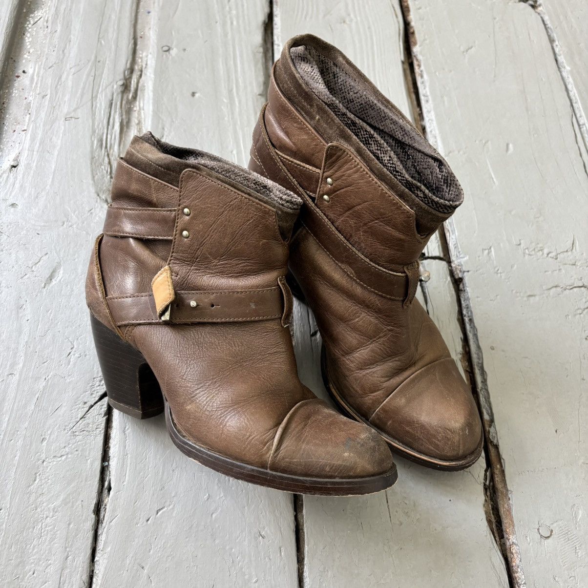 Alfredo Bannister Engineer Heeled Boots Size US 6 / IT 36 - 1 Thumbnail