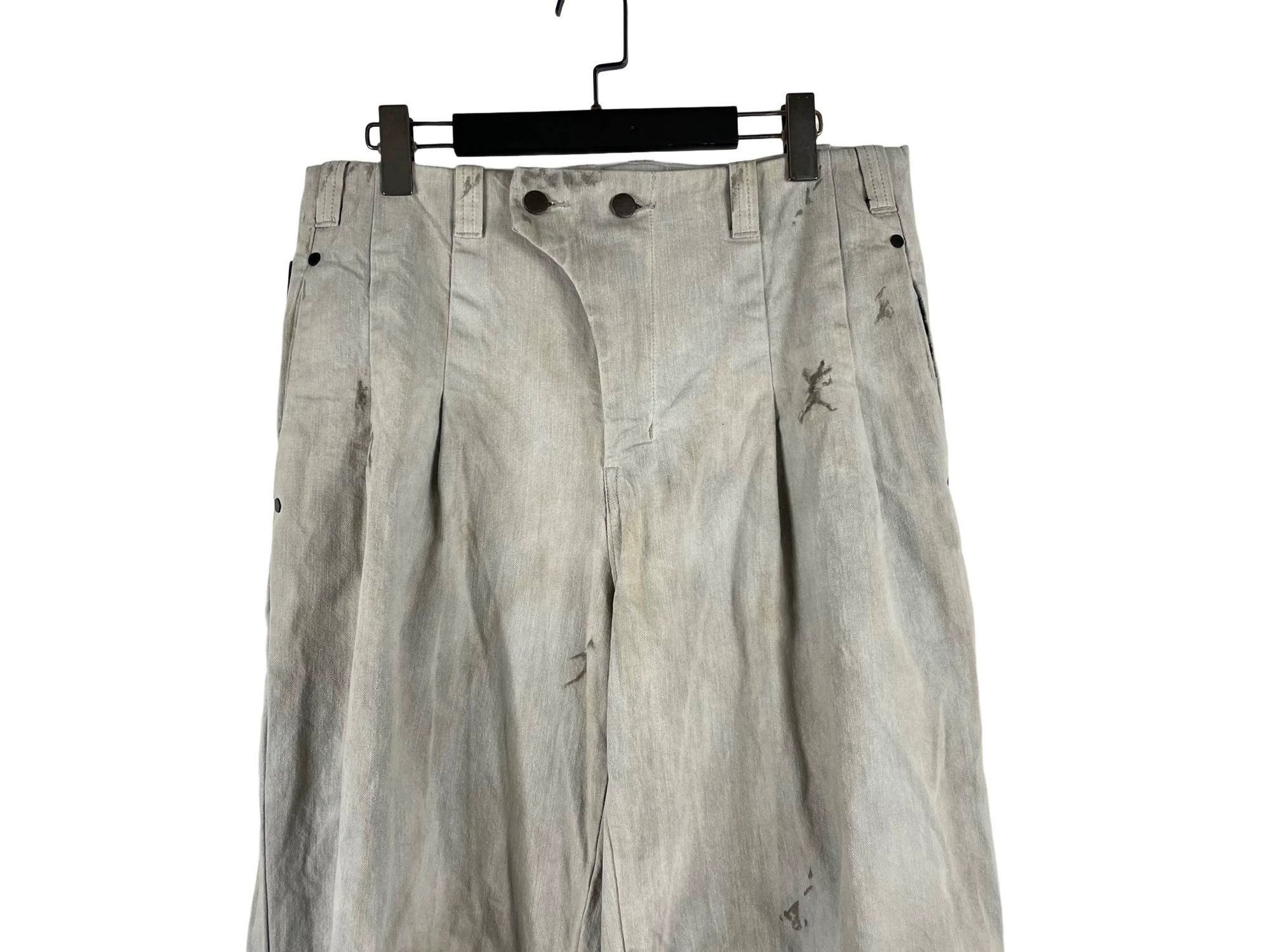 Devoa DEVOA Vintage Wash Wide Leg Scimitar Pants Size US 34 / EU 50 - 3 Thumbnail