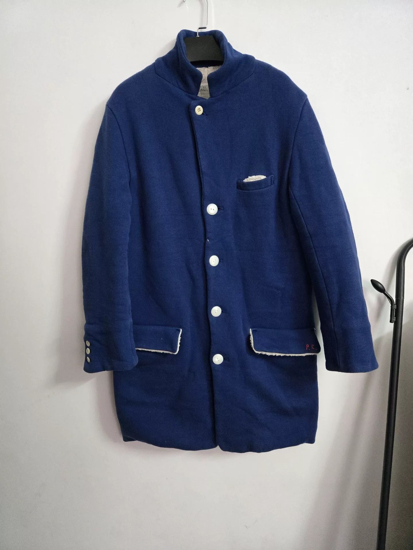 Porter Classic Porter Classic Blue Dyed Lambswool Coat Size US S / EU 44-46 / 1 - 1 Thumbnail