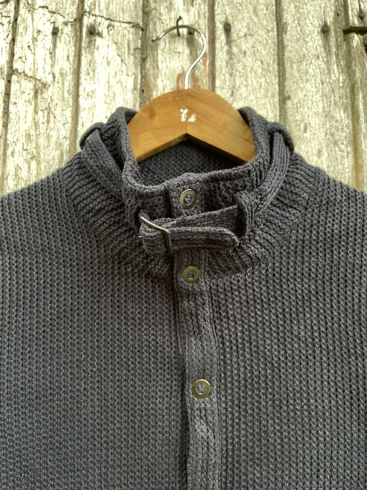 Tornado Mart O Zero by Tornado Mart Waffle Knit High-Neck Jacket Size US M / EU 48-50 / 2 - 5 Thumbnail