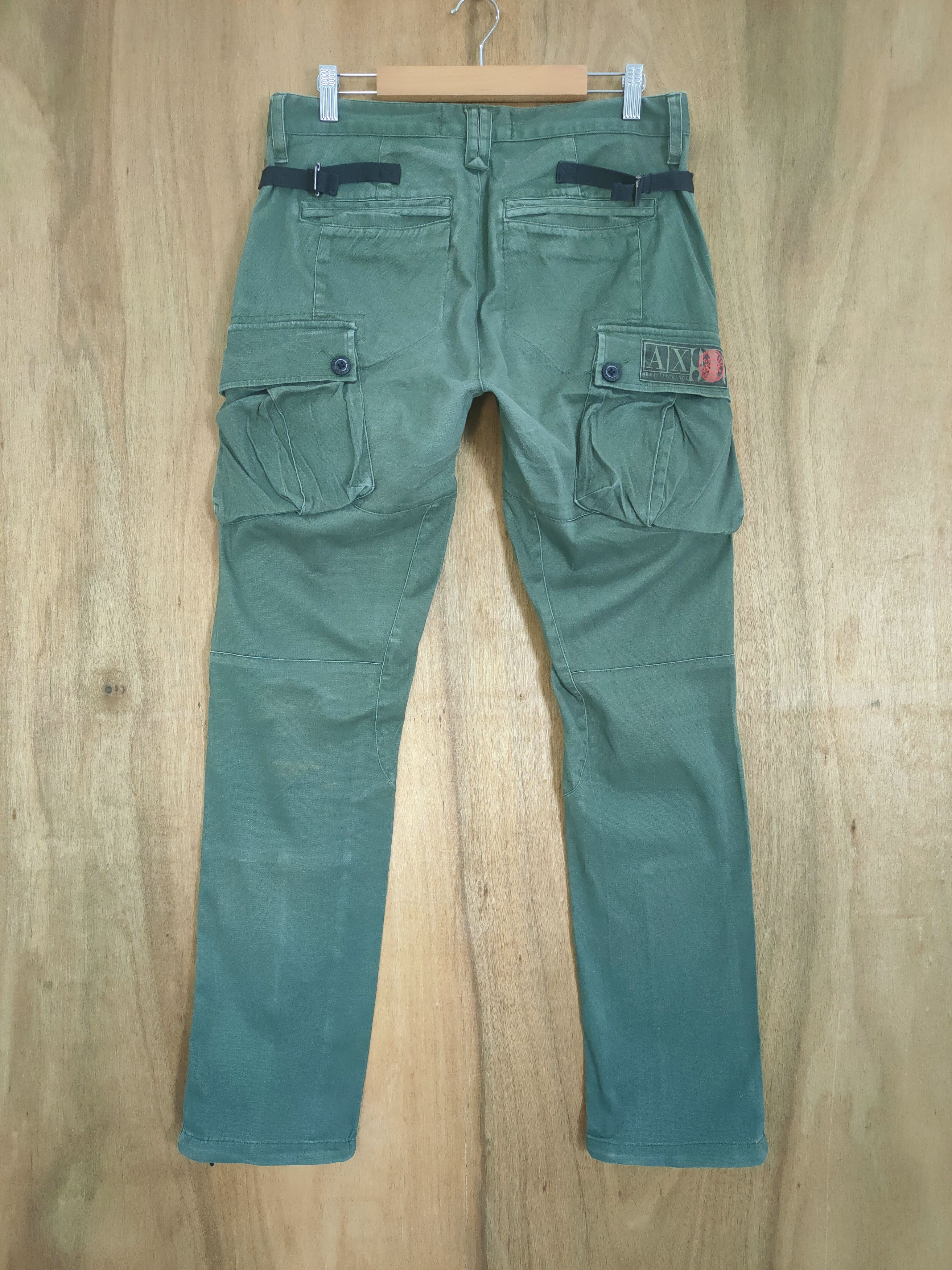 Armani Exchange VINTAGE ARMANI BONDAGE CARGO PANTS Size US 32 / EU 48 - 2 Thumbnail