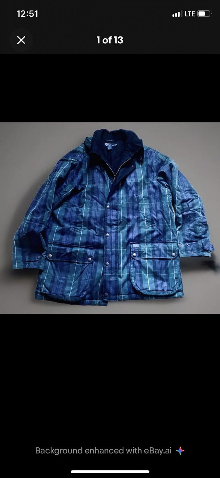 Polo Ralph Lauren × RRL Ralph Lauren × Vintage Tartan Ralph chore coat wax RL polo jacket Barbour like Size US L / EU 52-54 / 3 - 1 Thumbnail