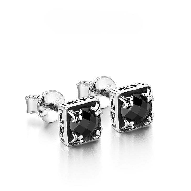 Jewelry Retro Earrings One Pairs Chrome Jewelry Size ONE SIZE - 2 Thumbnail