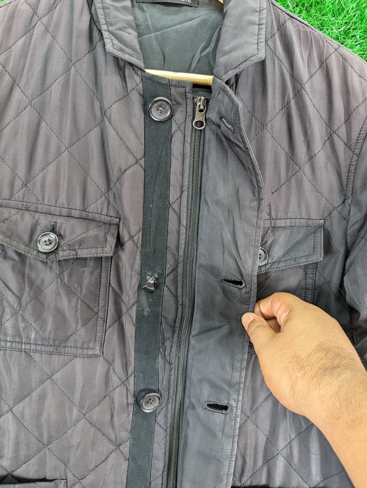 Japanese Brand × Kansai Yamamoto × Vintage Vintage Kansai Yamamoto Sun Faded Quilted Jacket Size US M / EU 48-50 / 2 - 9 Thumbnail