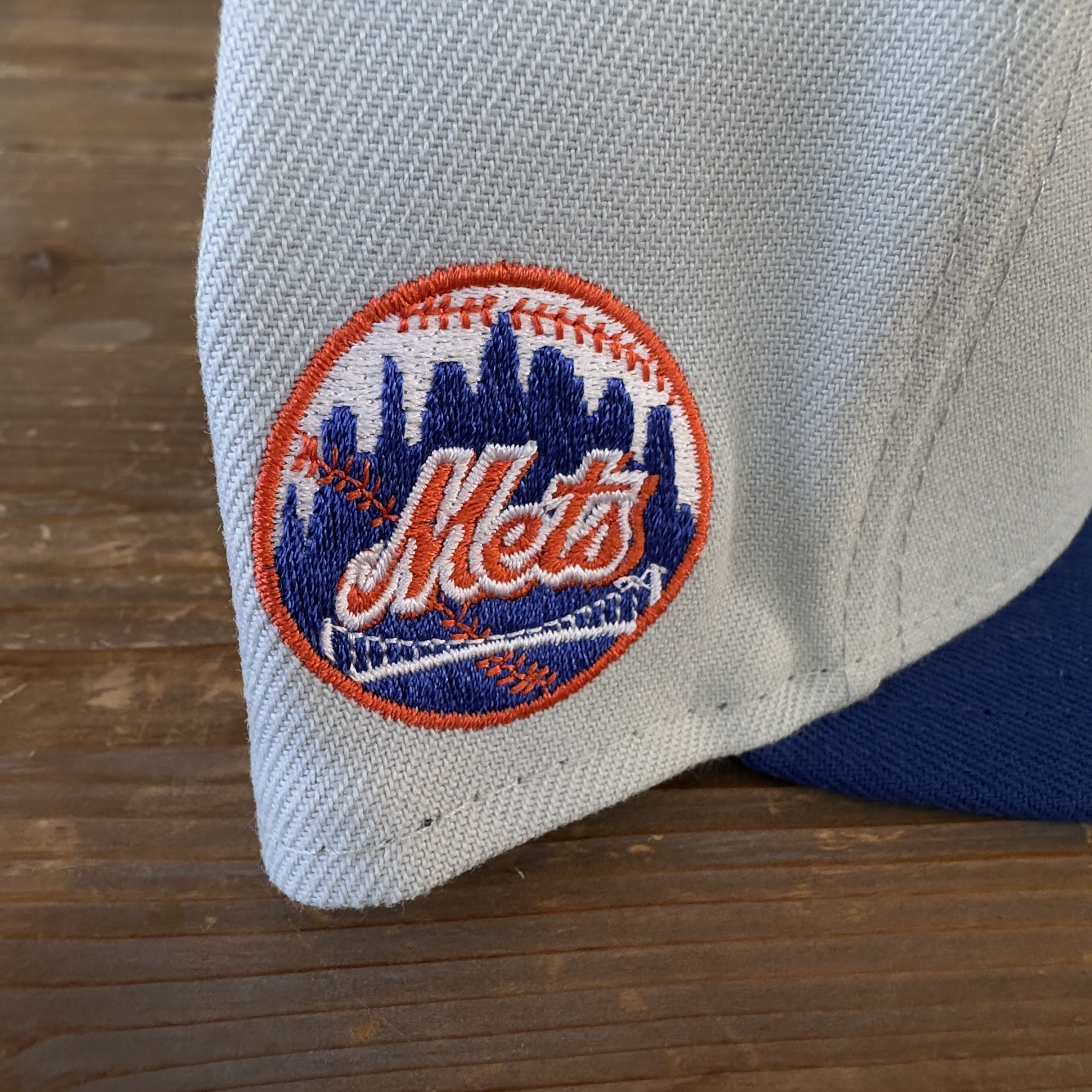New Era New York Mets Script 59Fifty Fitted Hat 7 3/8 Grey/Blue Size ONE SIZE - 3 Thumbnail