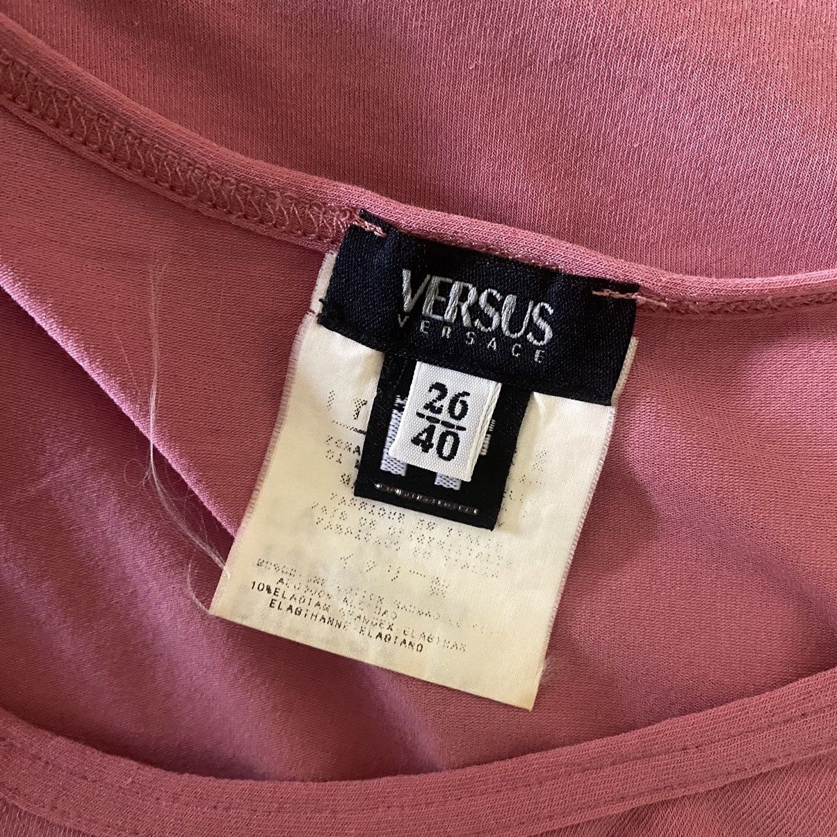 Versace × Versus × Versus Versace Vintage Versus Versace Rivet Tank Top Size S / US 4 / IT 40 - 4 Thumbnail