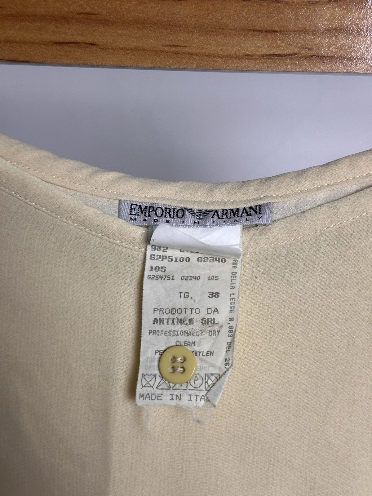 Emporio Armani 80’s Emporio Armani Rayon Wide Leg Pants Size 26" / US 2 / IT 38 - 3 Thumbnail