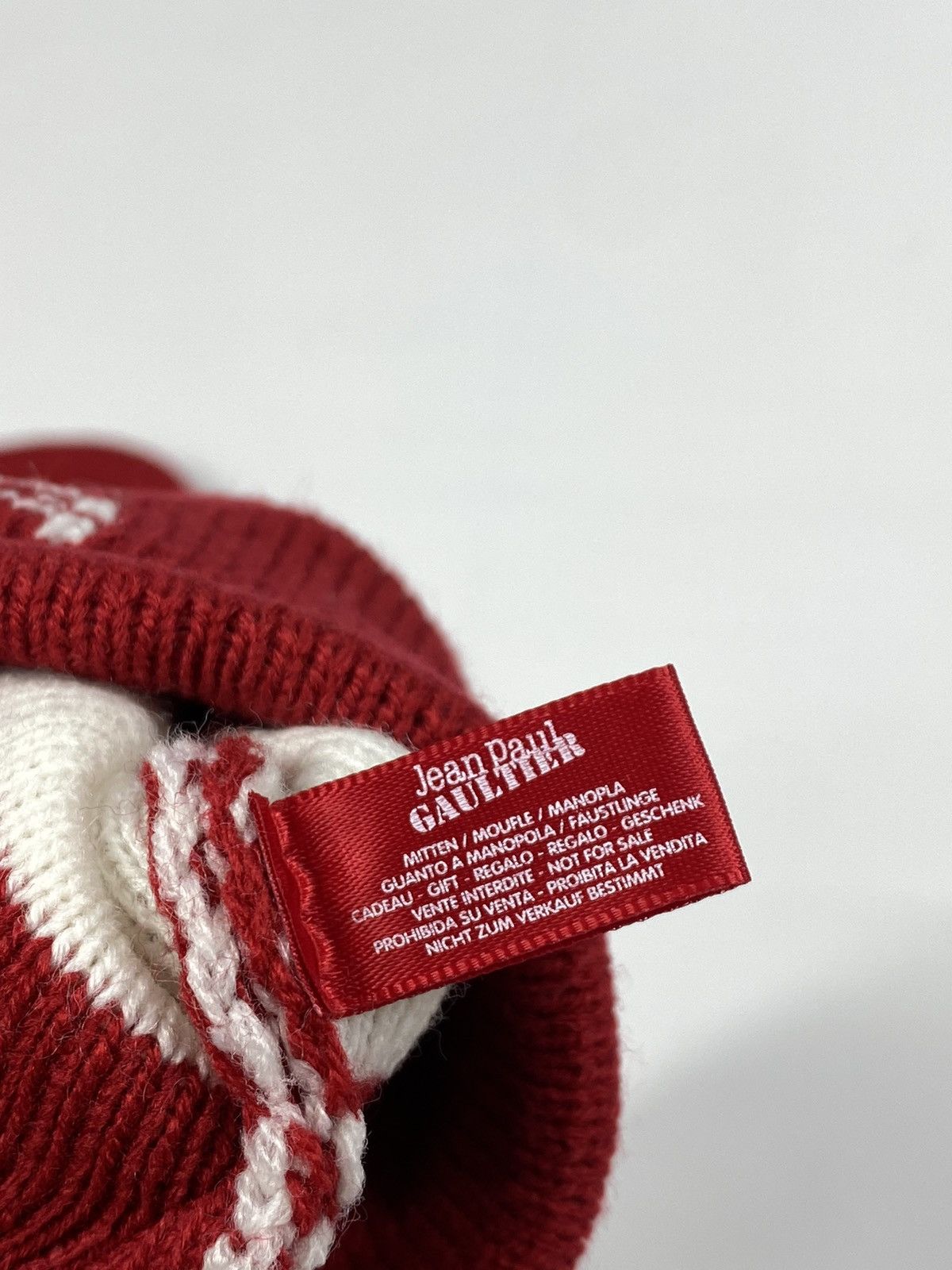 Jean Paul Gaultier 🔥LASTDROP🔥 NEW JPG Christmas Deer Logo Moufle Gloves Size ONE SIZE - 8 Thumbnail