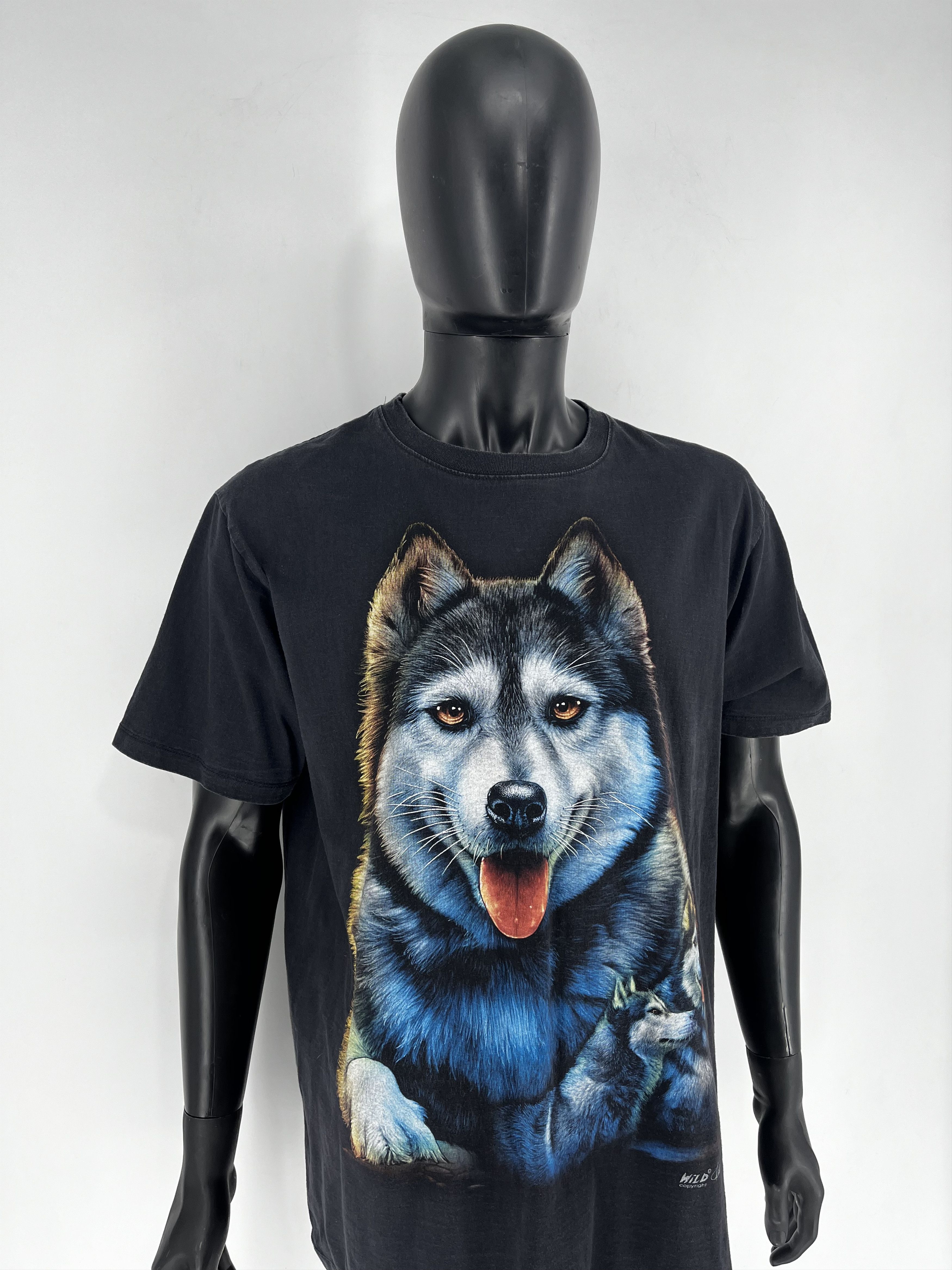 Vintage Vintage 90s Wolf Face Boxy Fit Tee Toys Rock Spiral XLize M Size US XL / EU 56 / 4 - 3 Thumbnail