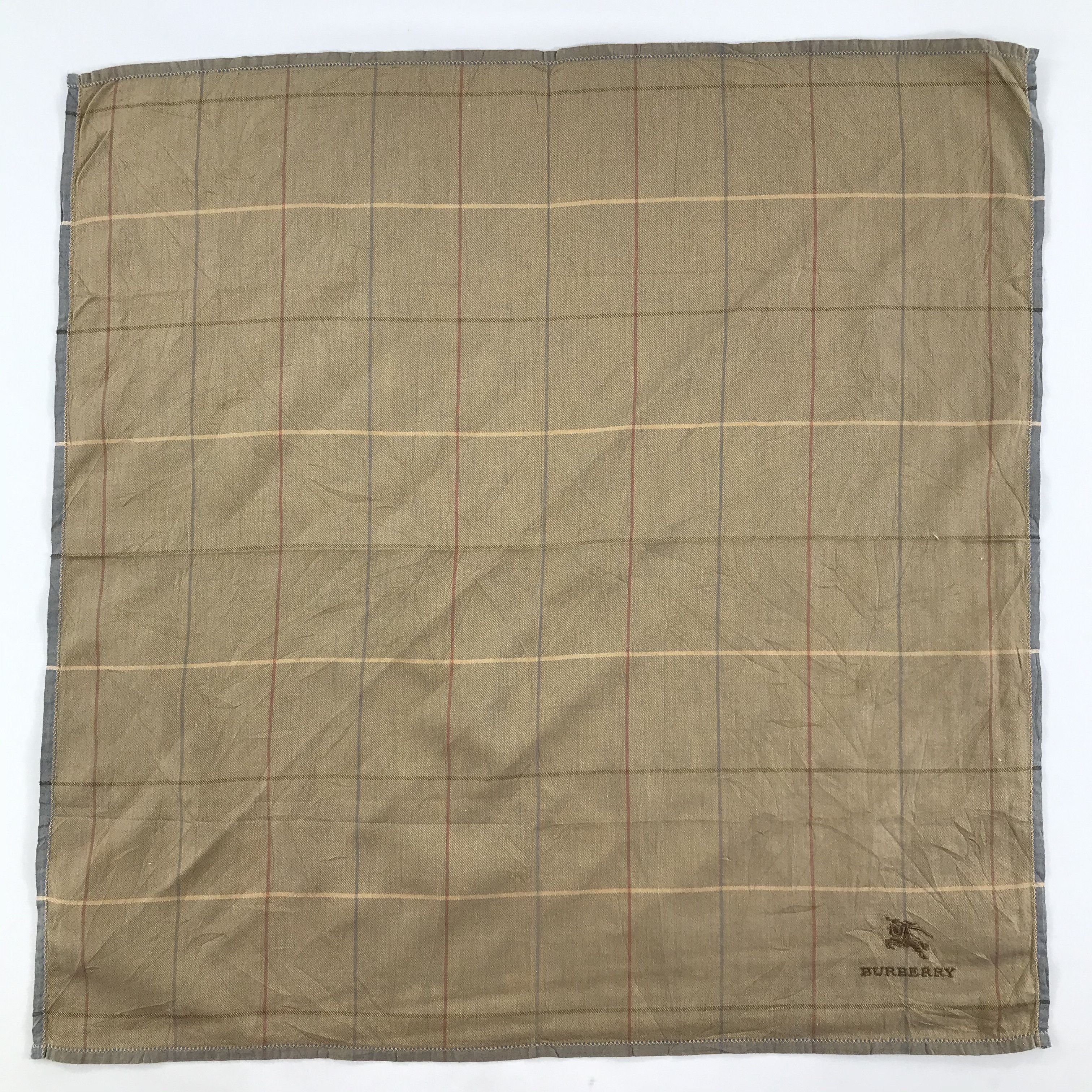 Burberry × Vintage Burberry Bandana / Handkerchief / Neckerchief - S1617 Size ONE SIZE - 1 Thumbnail