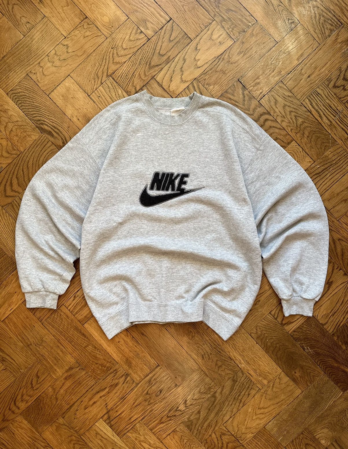 Nike × Vintage Vintage Nike y2k trapper oversized work style sweatshirt Size US XL / EU 56 / 4 - 2 Thumbnail