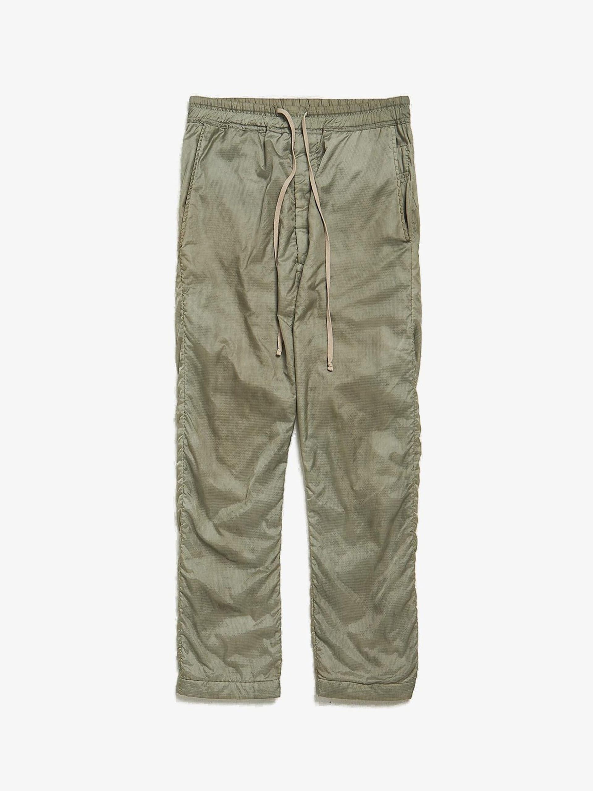 Rick Owens Drkshdw Gray Drawstring Ripstop Polyamide Pants Size US 33 - 1 Thumbnail