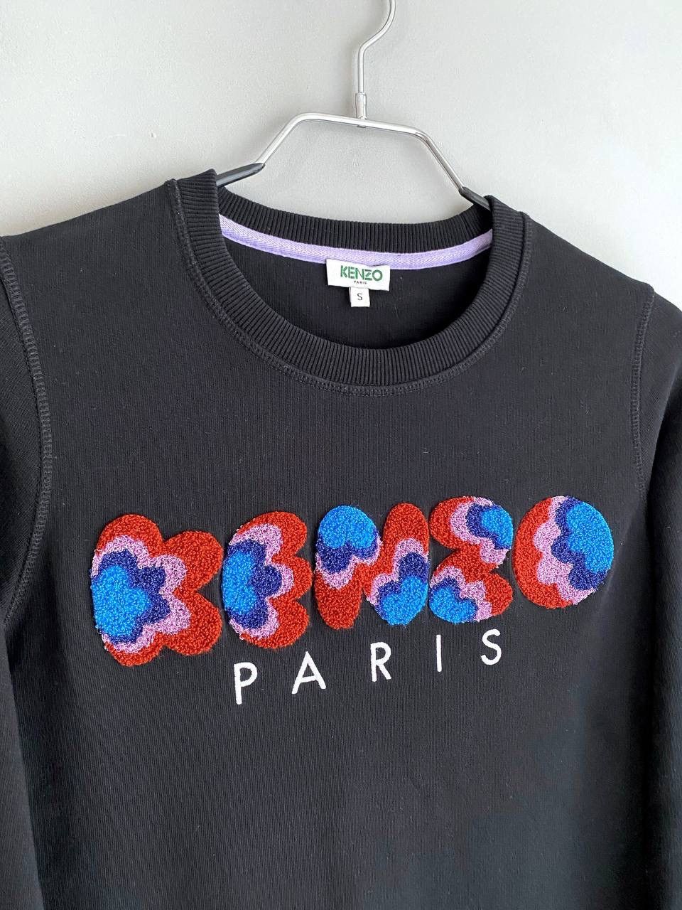 Kenzo Kenzo Paris Floral Print Women's Black Sweatshirt, Size S Size S / US 4 / IT 40 - 5 Thumbnail