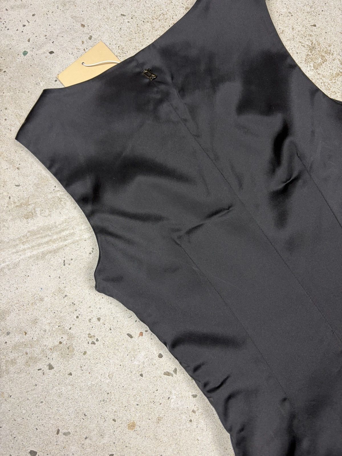 John Galliano John Galliano Black Midi Dress Lace Mesh Trims Size S / US 4 / IT 40 - 17 Thumbnail