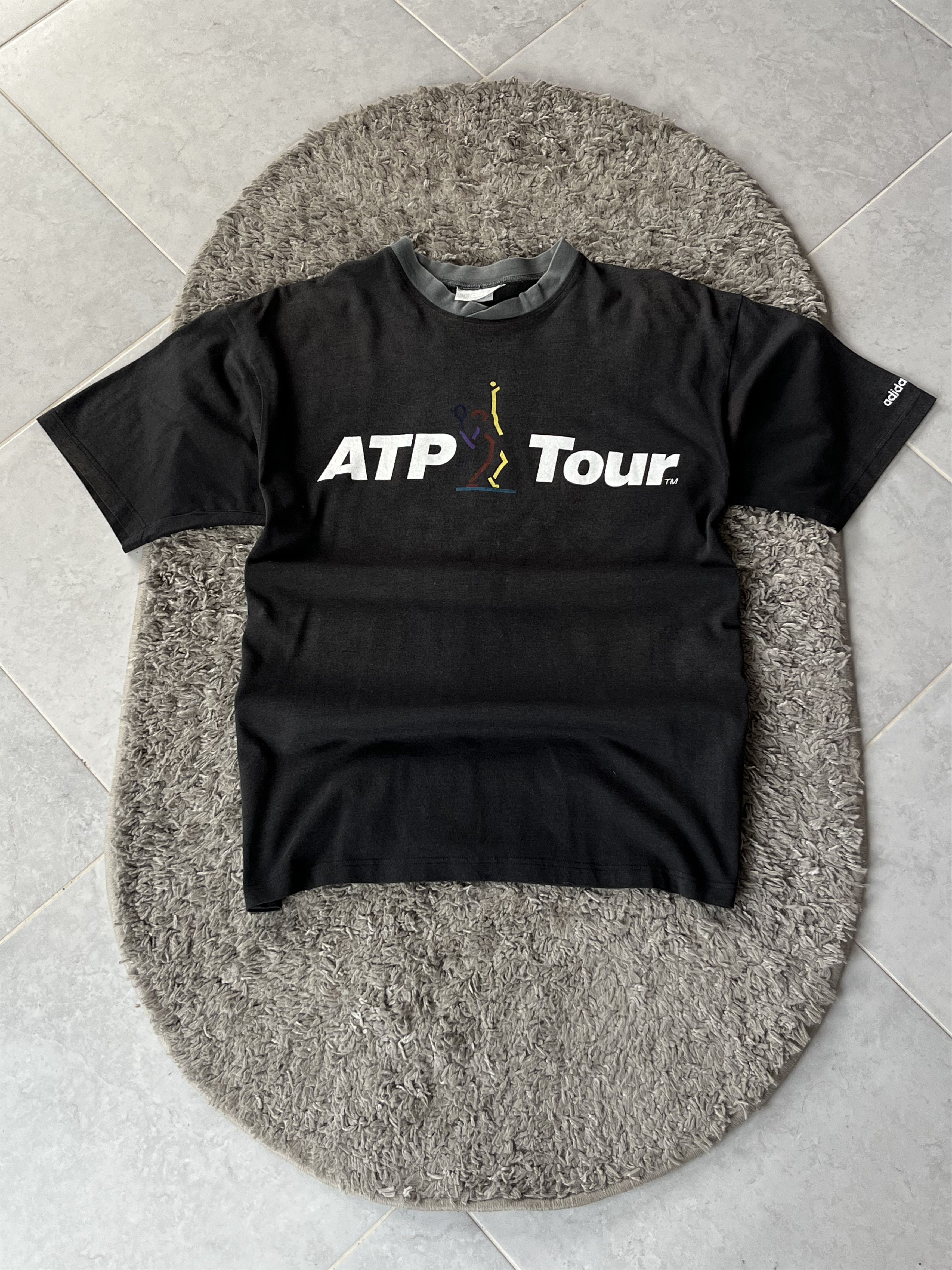 Adidas Vintage Tee Adidas "ATP TOUR" Very Rare Streetwear Size US M / EU 48-50 / 2 - 1 Thumbnail
