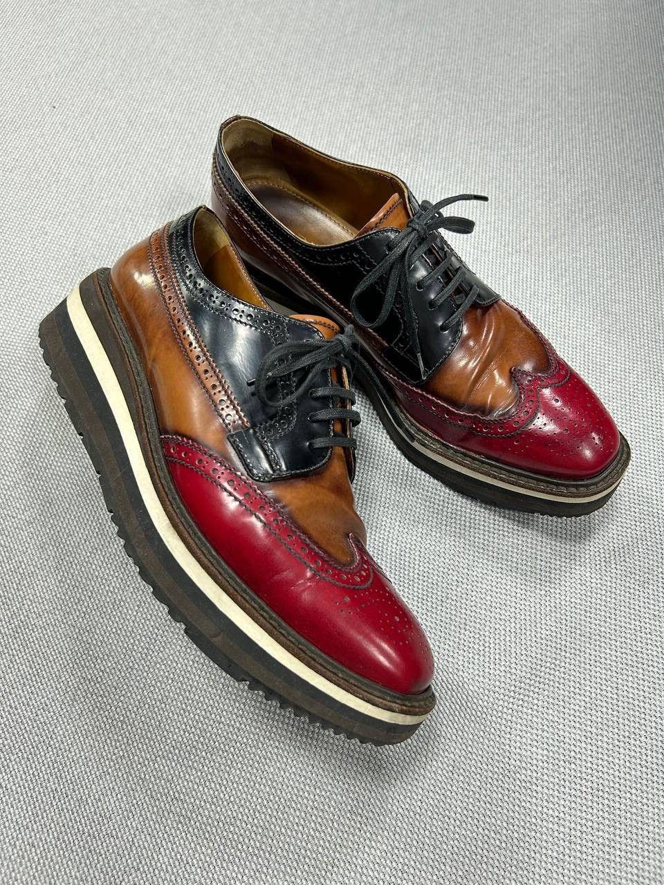 Prada Prada Platform Derby Shoes Size US 7 / EU 40 - 3 Thumbnail
