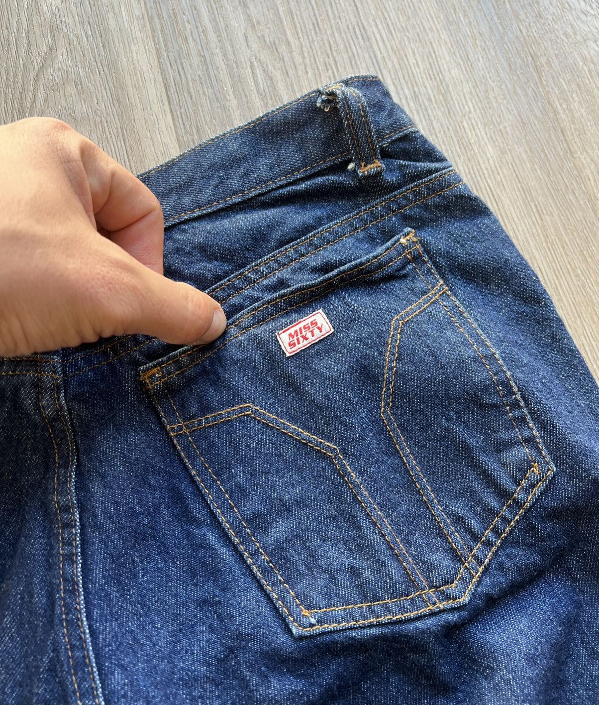 Miss Sixty × Vintage Vintage Miss Sixty Embroidered Logo Blue Jeans Y2K Size 32" / US 10 / IT 46 - 12 Thumbnail