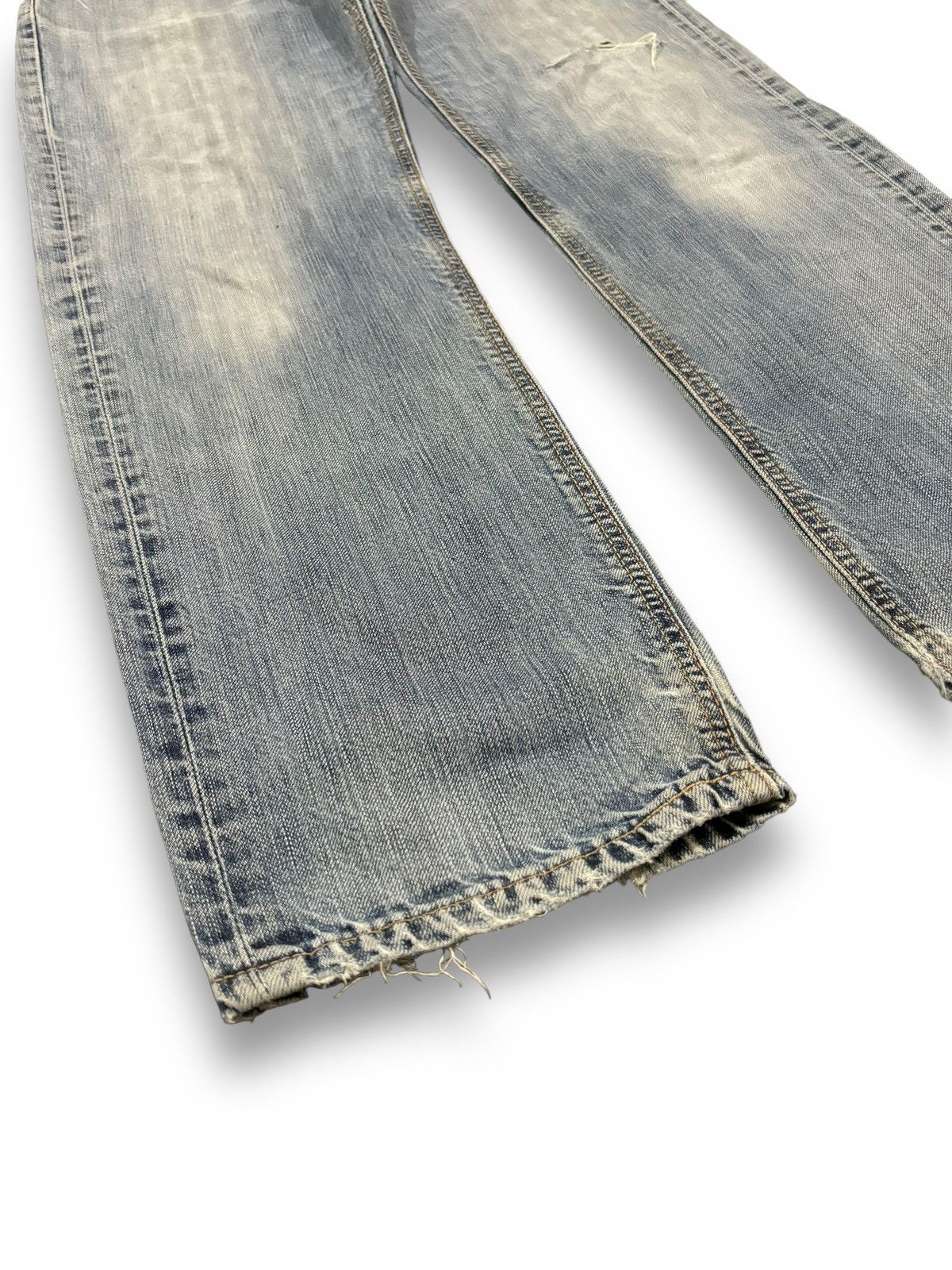 Edwin Vintage Edwin 503 Premium Blue Wash Distressed Grunge Jeans Size US 30 / EU 46 - 9 Thumbnail