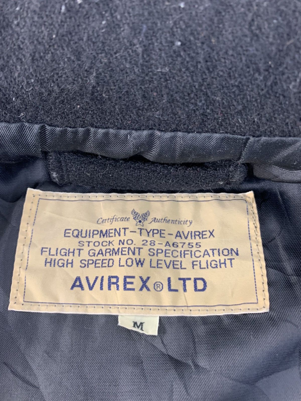 Avirex Vintage Avirex Ltd Military Leather Wool Flight Full Zip Size US S / EU 44-46 / 1 - 6 Thumbnail