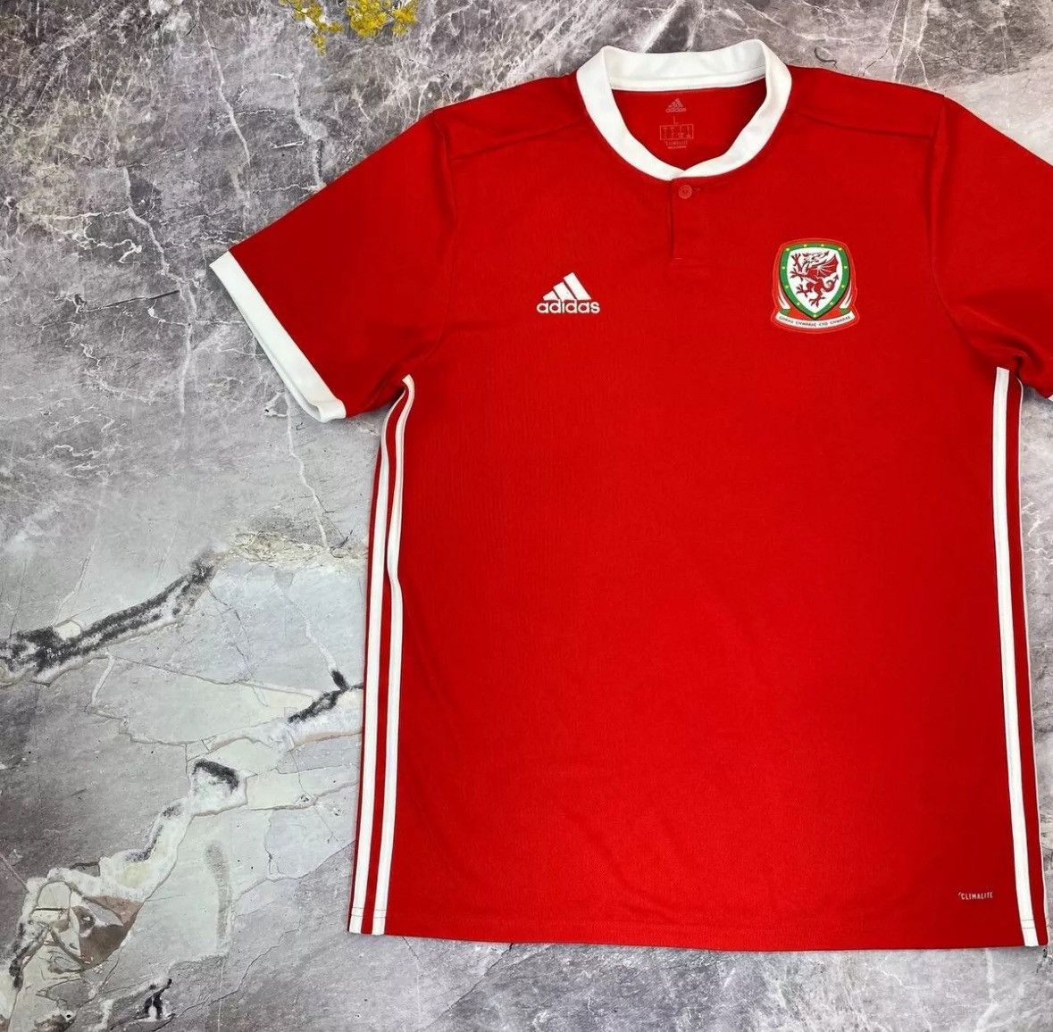 Adidas Wales Shirt Mens L Wales 2017-19 Home Cymru Football Jersey Size US L / EU 52-54 / 3 - 3 Thumbnail