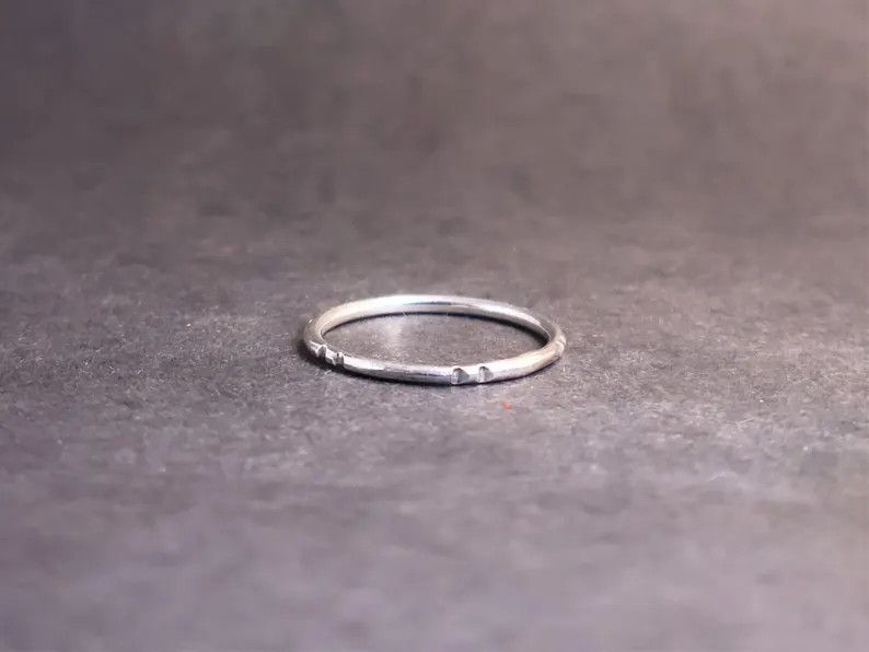 Handmade Silver Band Ring, 925 Silver Promise Ring, Handmade Jewelry, Size ONE SIZE - 2 Thumbnail