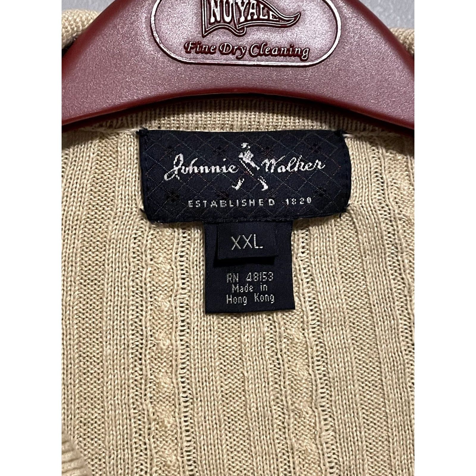 johnnie-O VINTAGE Johnnie Walker Sweater 2XL Pullover Mens 1/4 Zip Yellow Golf College 90s Retro University"} Size US XXL / EU 58 / 5 - 3 Thumbnail