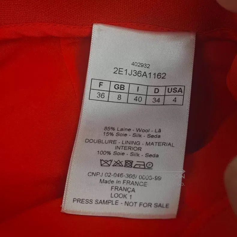 Dior Dior Orange wool mulberry silk short skirt Size 24" / US 00 / IT 34 - 6 Thumbnail