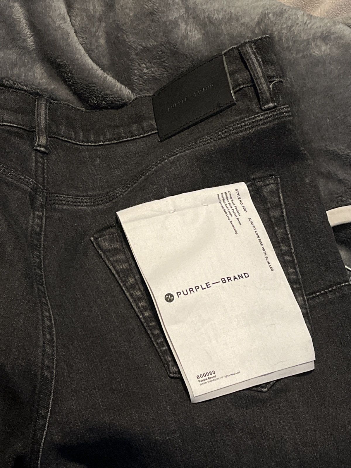 Purple Brand P001 Black Overspray Skinny Jeans Size US 30 / EU 46 - 3 Thumbnail