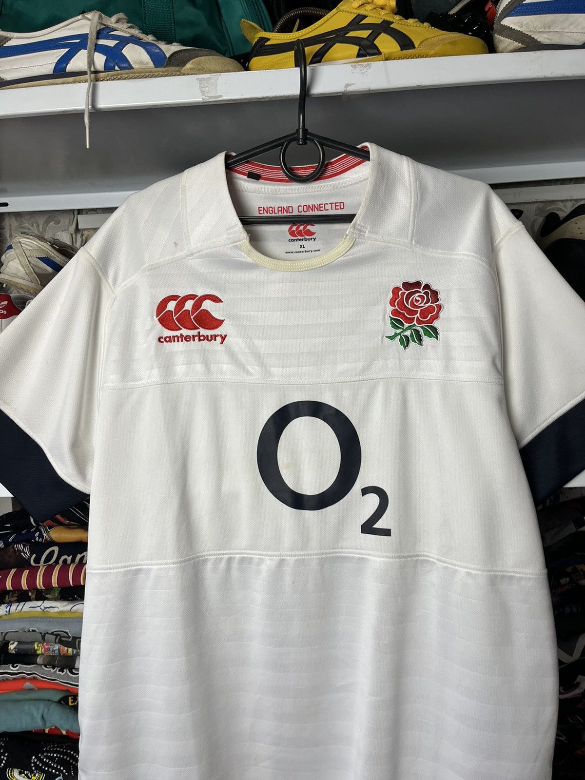Canterbury of New Zealand Mens Vintage Canterbury England rugby polos T-shirt rare Size US XL / EU 56 / 4 - 2 Thumbnail
