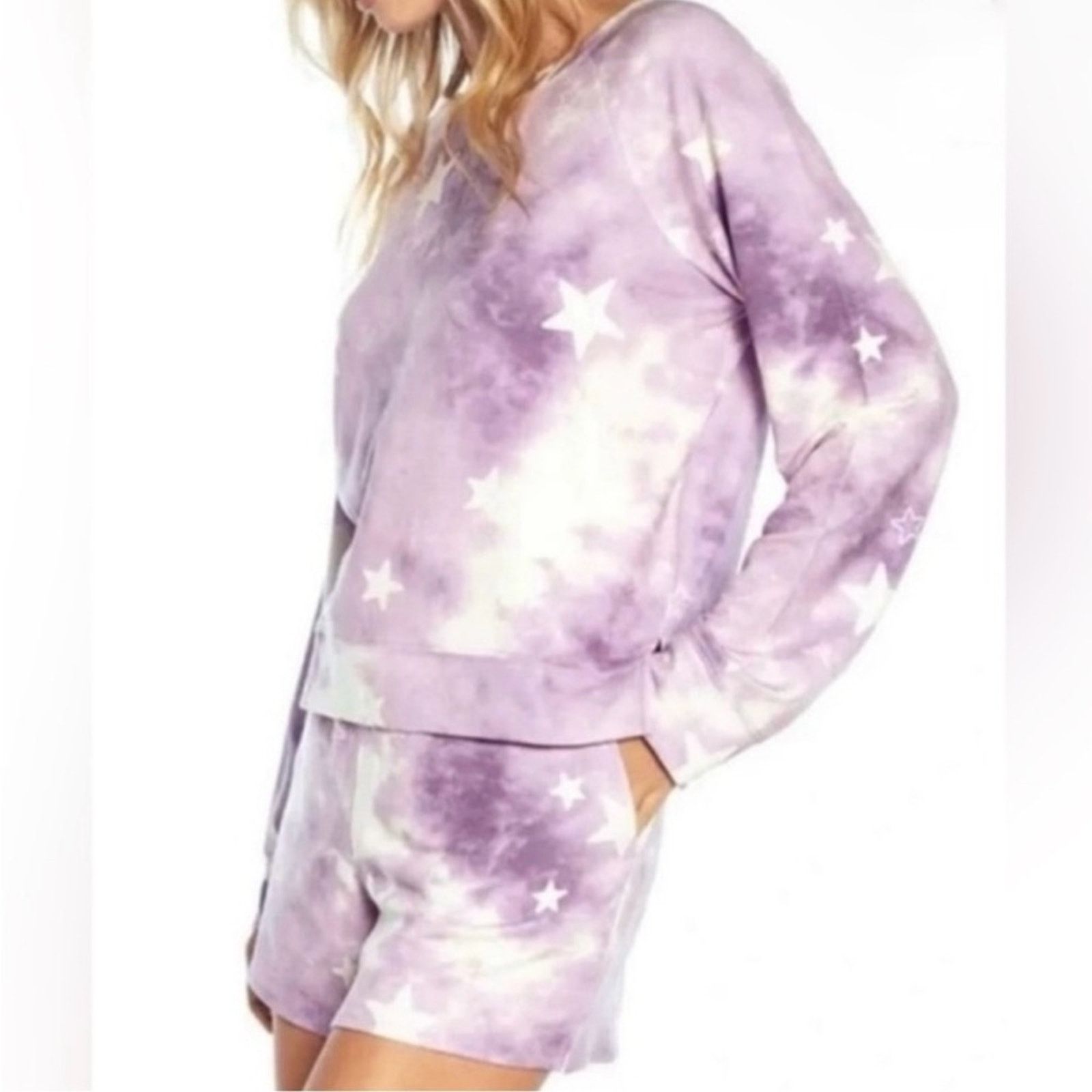 Wildfox Wildfox Purple Star Print 2 piece set msrp $160 Size 30" / US 8 / IT 44 - 2 Thumbnail