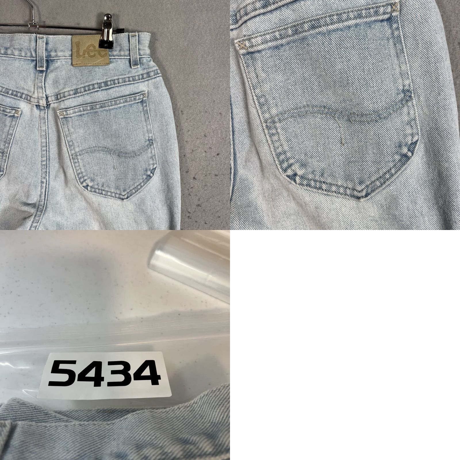 Lee VINTAGE Lee Jeans Womens 30 x 30 MEASURED Blue Denim Light Wash Tapered Leg Size 30" / US 8 / IT 44 - 9 Thumbnail