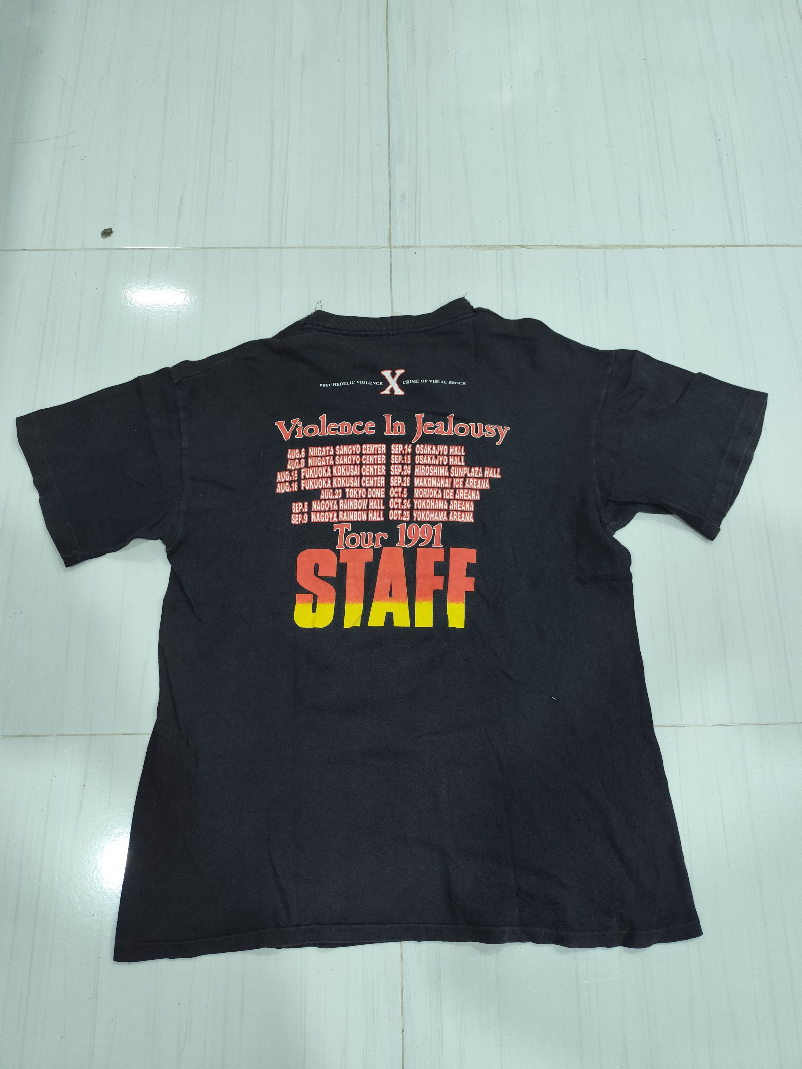 Vintage Vintage 1991 staff Jealousy in violence distress sun faded Size US L / EU 52-54 / 3 - 7 Thumbnail