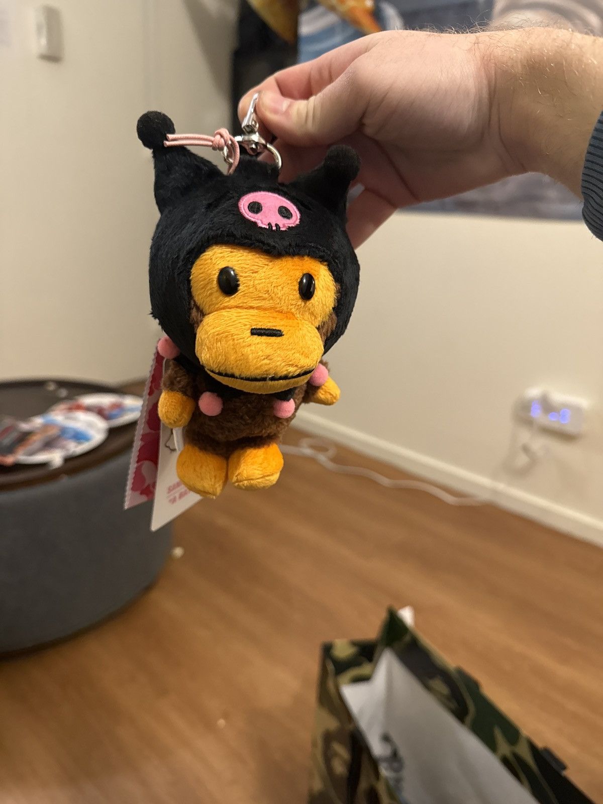 kuromi bape bag charm