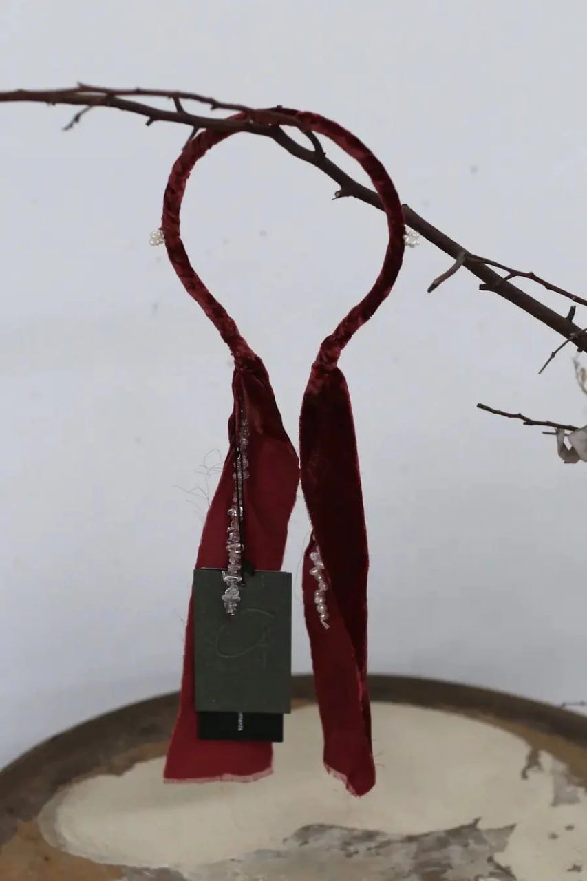 Japanese Brand Peng Tai Silk Hair band tie velvet Accessories Collection Size ONE SIZE - 4 Thumbnail