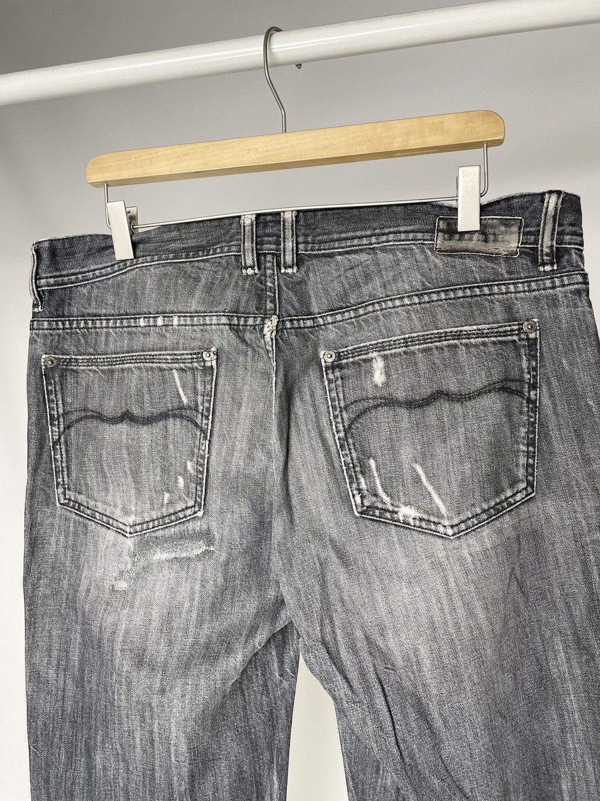 Dolce & Gabbana Dolce & Gabanna Vintage Distressed Faded Black Denim Jeans Size US 36 / EU 52 - 14 Thumbnail