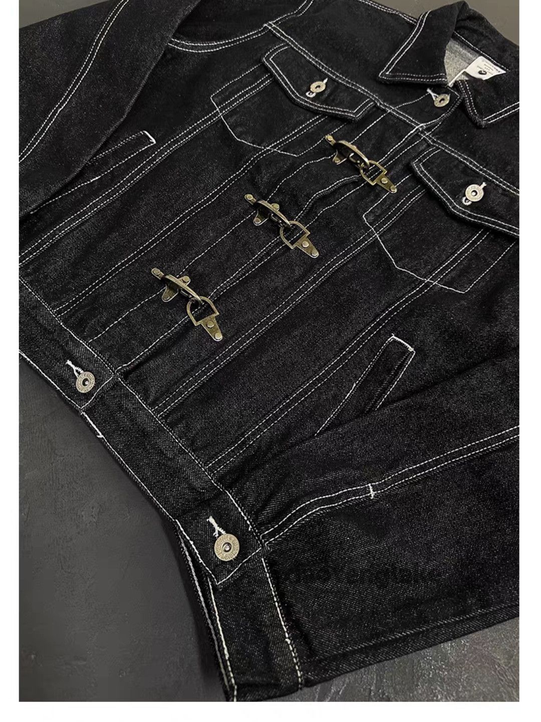 Vintage Utility denim outdoor sports cargo hiphop yuppie jacket Size US L / EU 52-54 / 3 - 3 Thumbnail