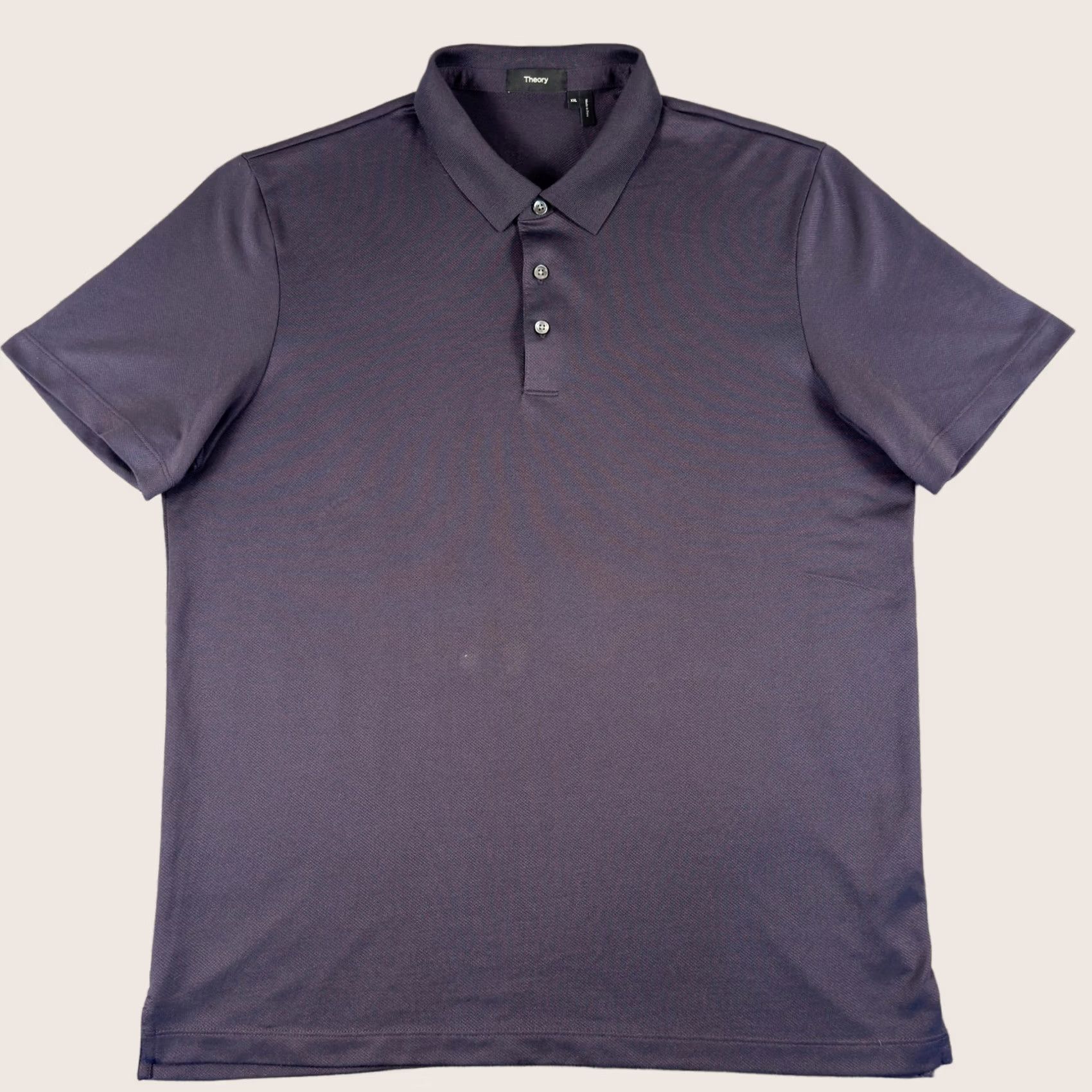 Theory Theory Polo Shirt Mens 2XL Black Button Micro Jacquard Knit Pima Cotton Peru Size US XXL / EU 58 / 5 - 1 Thumbnail