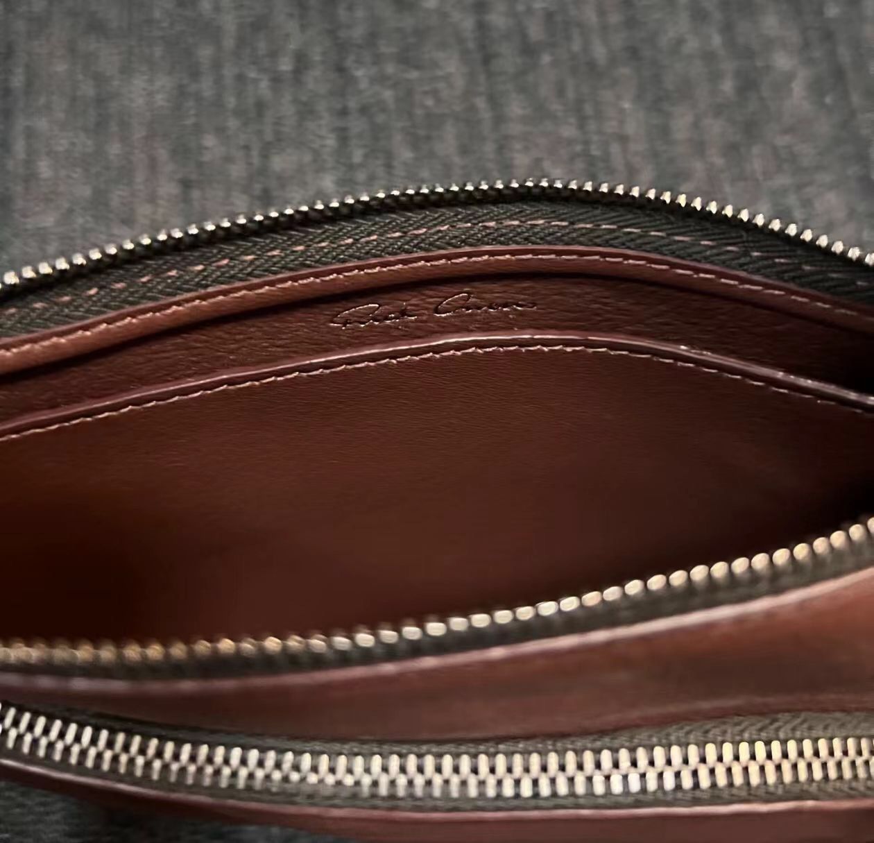 Rick Owens Rick Owens RO Red Leather Crossbody Bag Shoulder Bag 2412- Size ONE SIZE - 4 Thumbnail