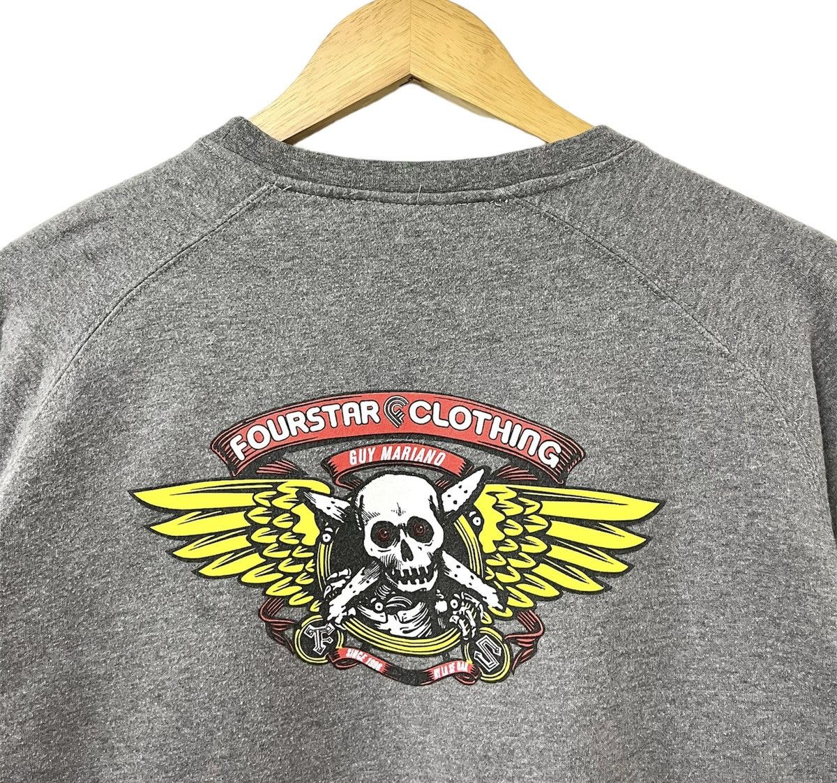 Fourstar FOURSTAR GUY MARIANO WINGED RIPPER SKATEBOARD SWEATSHIRT Size US M / EU 48-50 / 2 - 7 Thumbnail