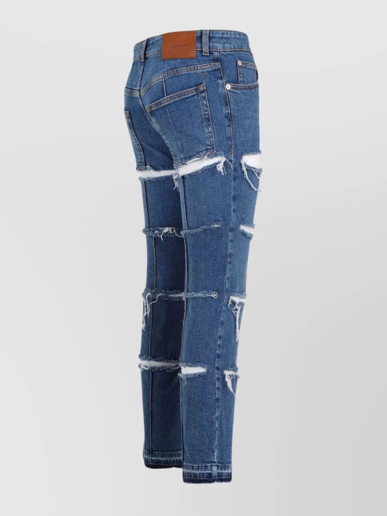 Alexander McQueen o1y0325 Denim Pant in Blue Size 25" / US 0 / IT 36 - 3 Thumbnail
