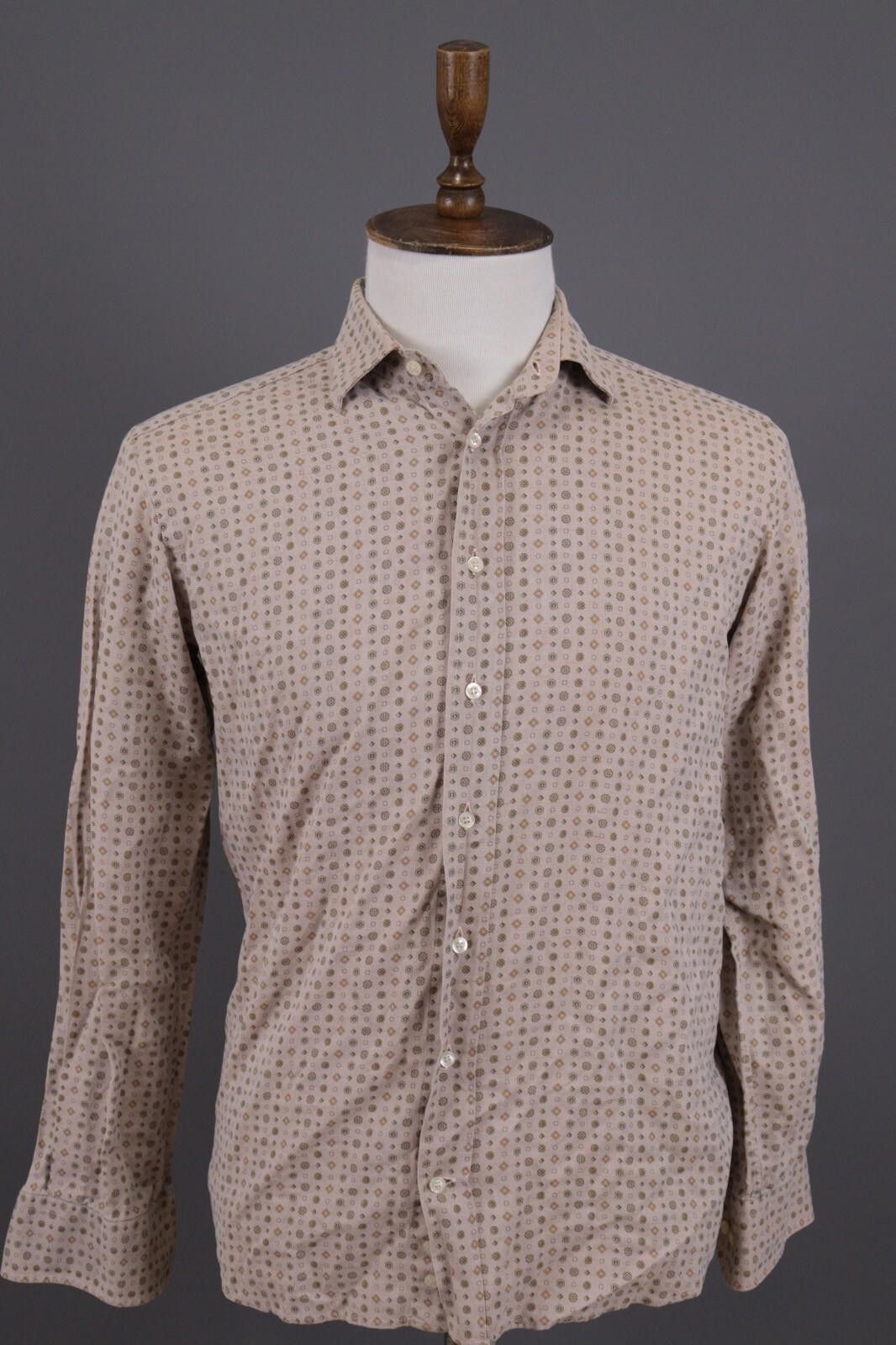 Etro Etro Milano Brown Printed Linen Button Down Shirt Size 40 Size US M / EU 48-50 / 2 - 1 Thumbnail