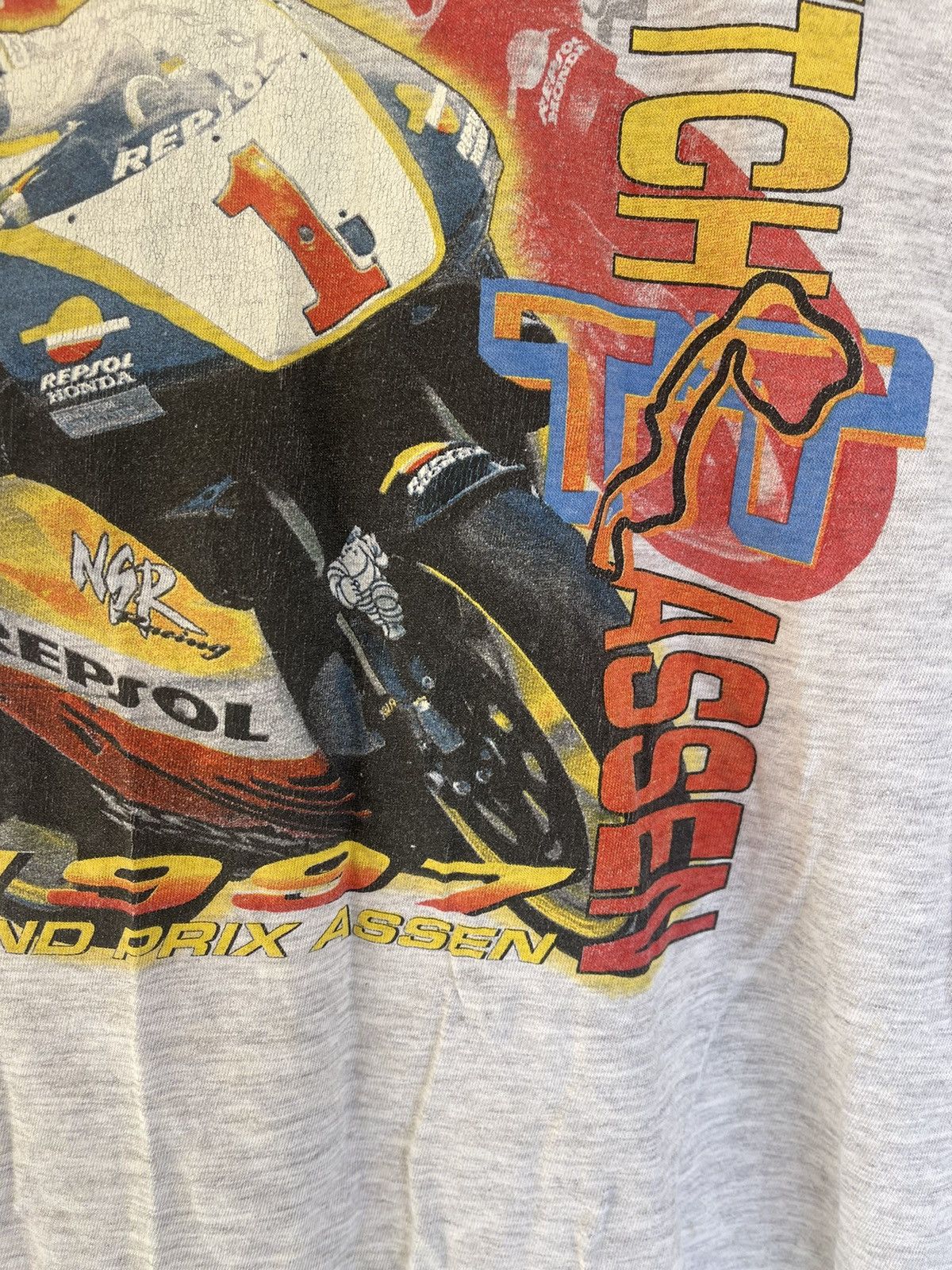 Vintage 1997 Moto TT Grand Prix Dutch World Championship Vintage tee Size US XL / EU 56 / 4 - 7 Thumbnail
