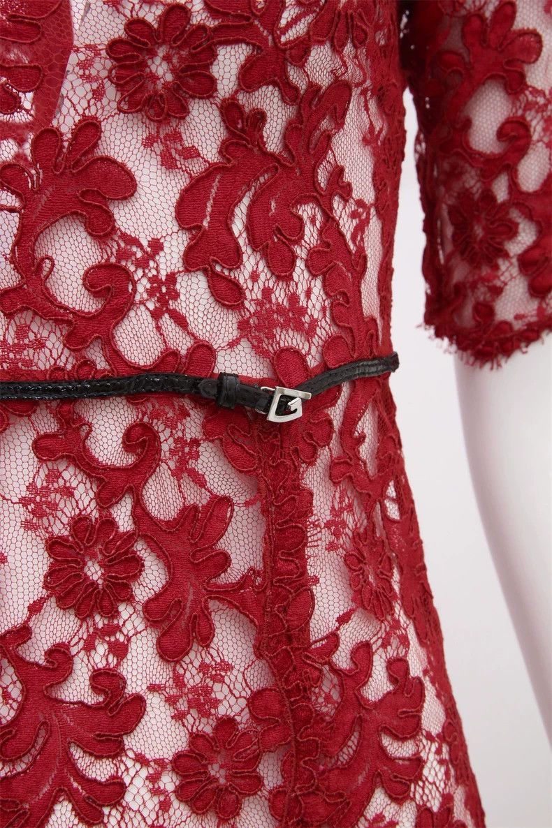Gucci GucciRed silk dress Size XXS / US 00 / IT 34 - 6 Thumbnail
