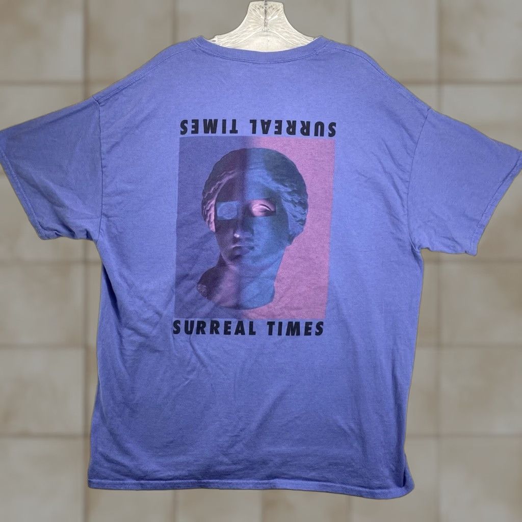Vintage Everyone Is Rad Graphic Print T-Shirt XL Purple Art Mens Size US XL / EU 56 / 4 - 1 Thumbnail