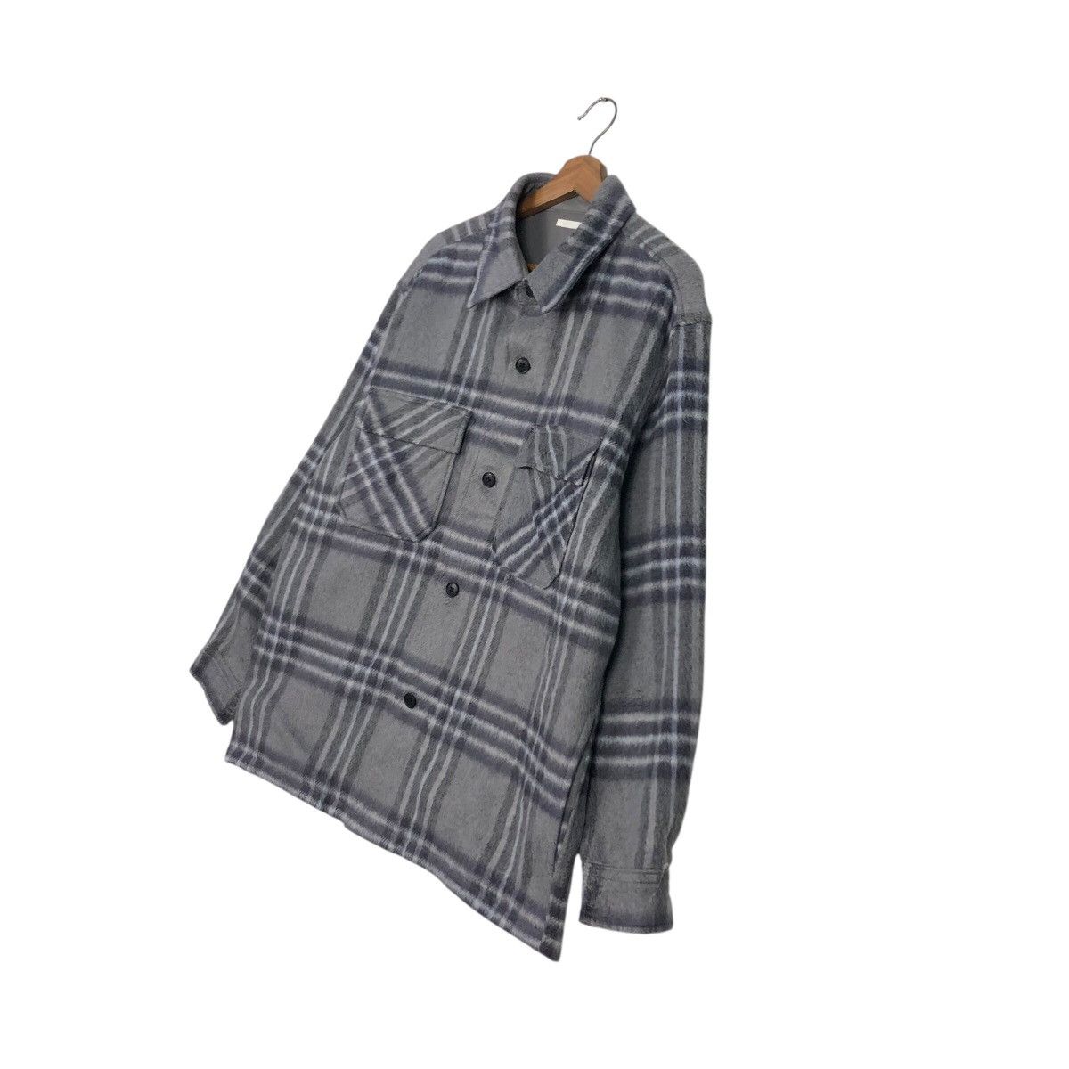 Japanese Brand 📌Vintage Wool Button Jacket GU Japan Tartan Issey Miyake Size US L / EU 52-54 / 3 - 3 Thumbnail