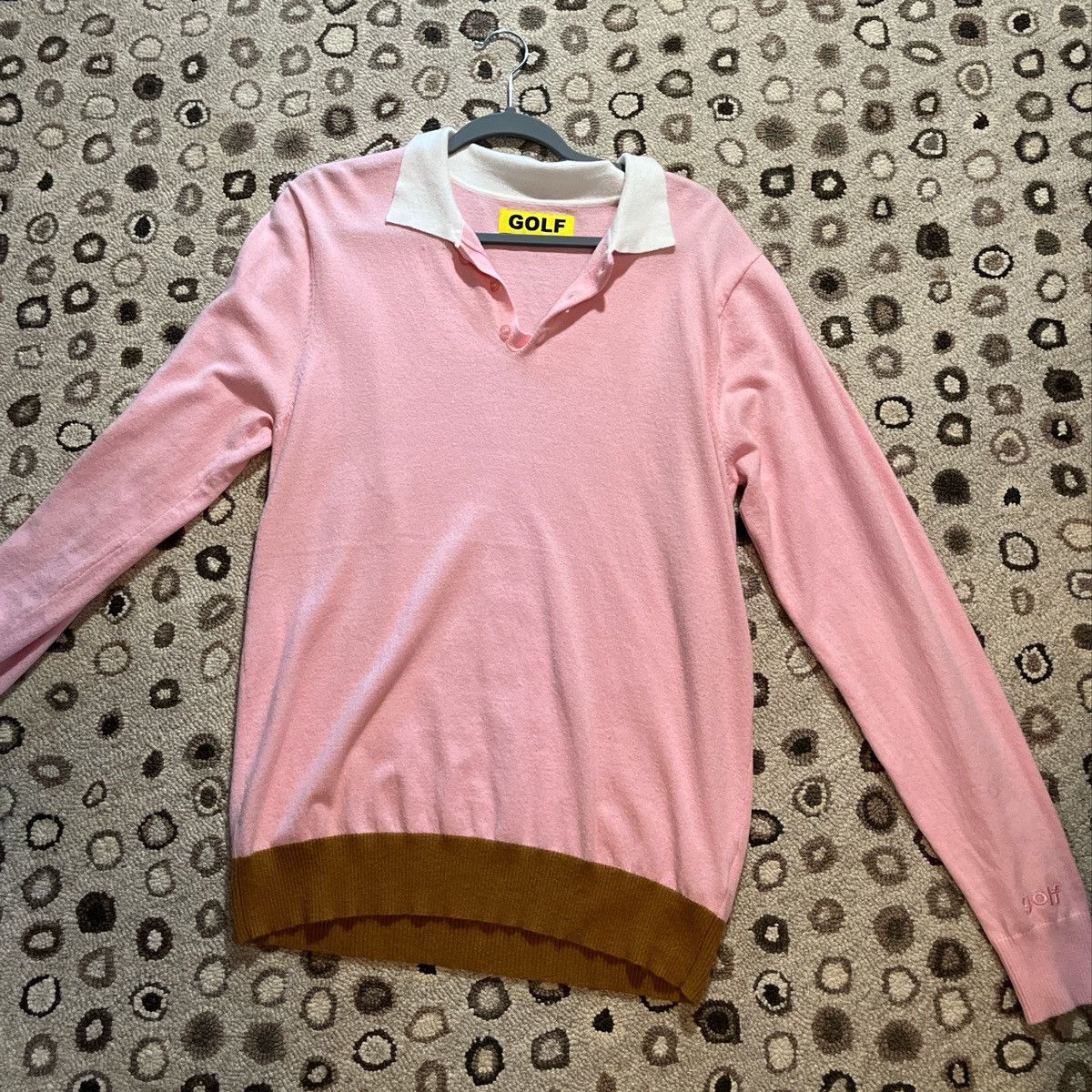 Pink golf wang sweater sale