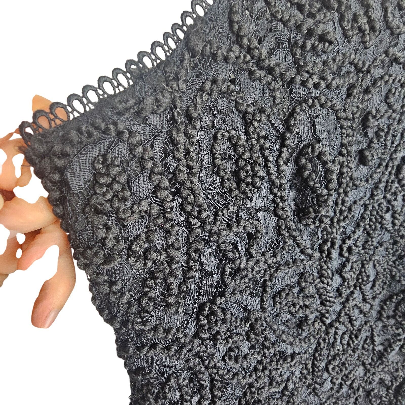 White House Black Market White House Black Market Womens Chunky Lace Top Whimsigth Size XXL / US 16-18 / IT 52-54 - 4 Thumbnail
