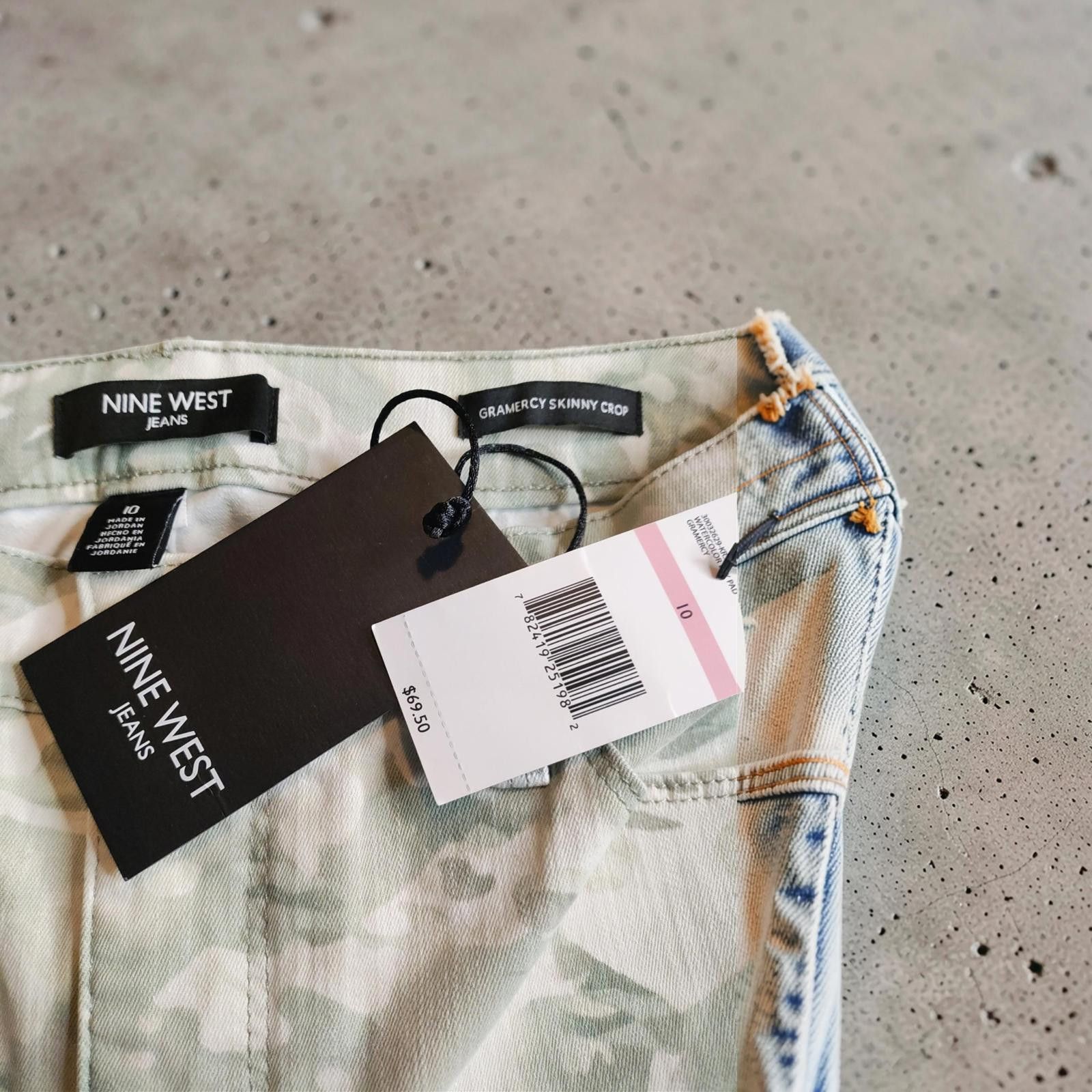 Nine West Nine West Watercolor Lily Pad Jeans Size 10 Size 32" / US 10 / IT 46 - 4 Thumbnail