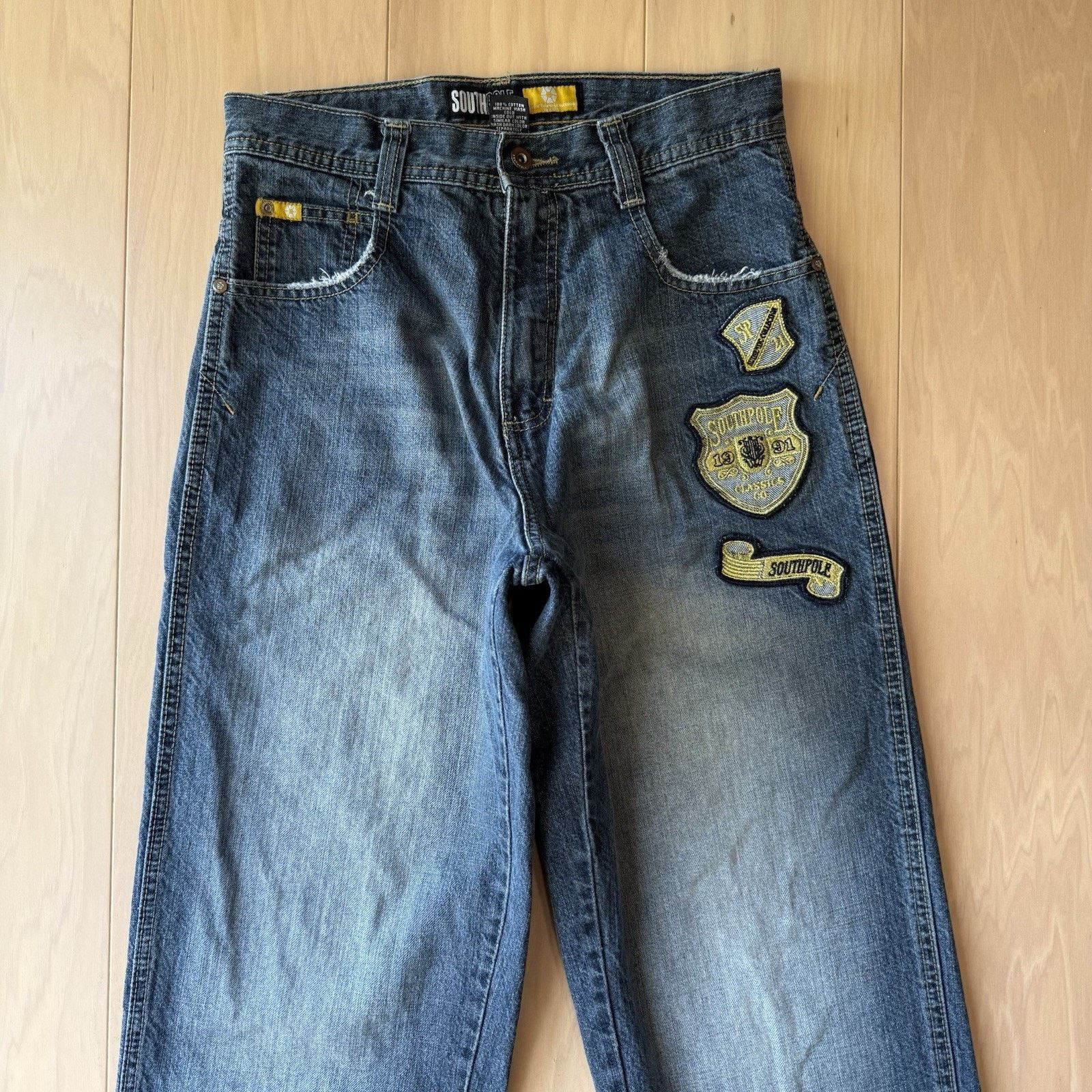 Southpole × Vintage Vintage Southpole Jeans 30 Blue Y2K Baggy Denim Skater Punk Size US 30 / EU 46 - 3 Thumbnail