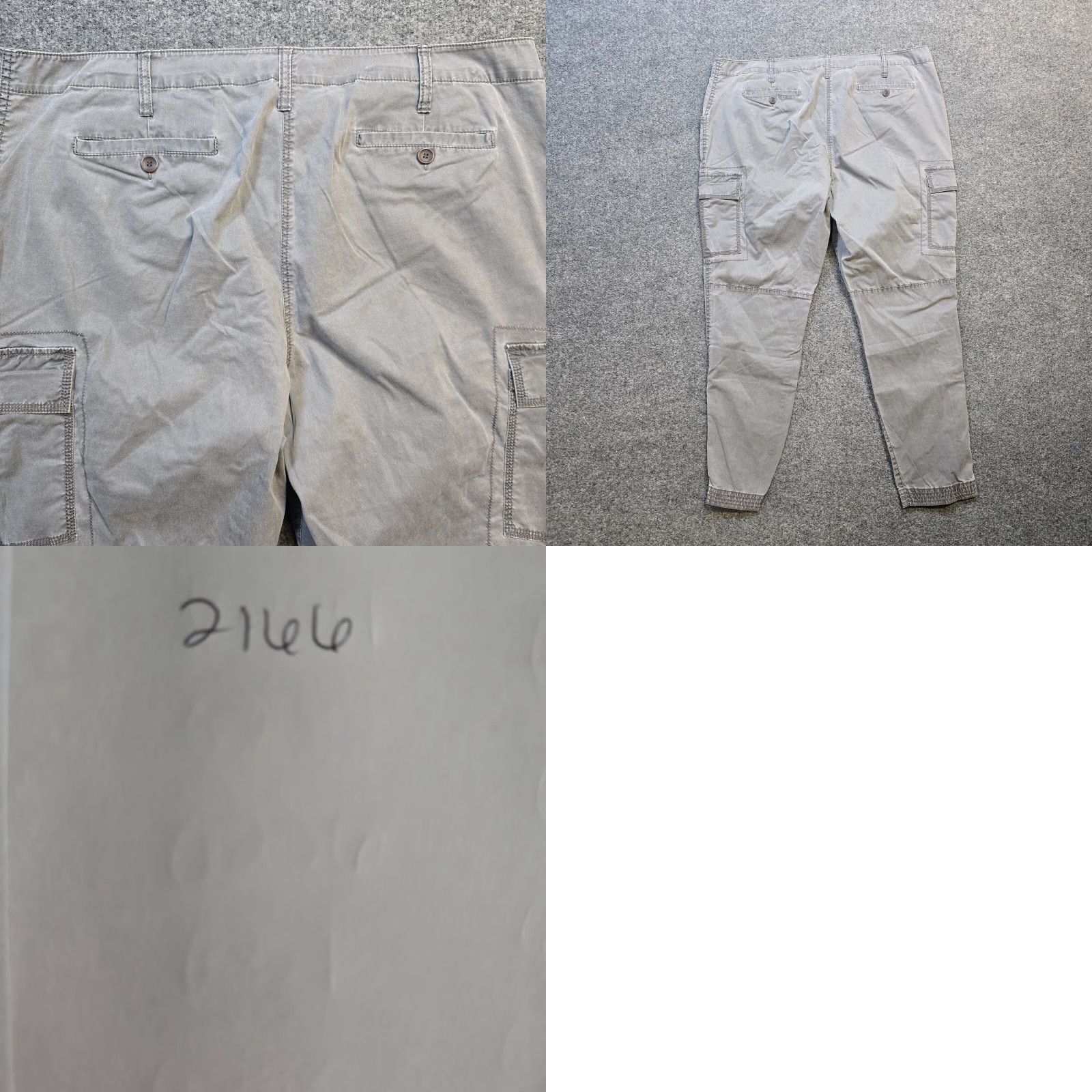 Eileen Fisher Eileen Fisher Pants Women 16 Gray Cargo Pockets Zippers Skinny Casual Basic Modern Twill Lyocell Pull On Flat Front Size 38" / US 16 / IT 52 - 8 Thumbnail